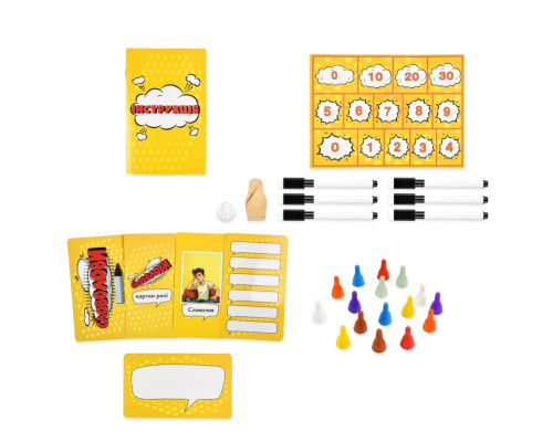 Настільна гра "Словолови" 30826 картки для написання 6 штук