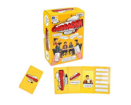 Настільна гра "Словолови" 30826 картки для написання 6 штук