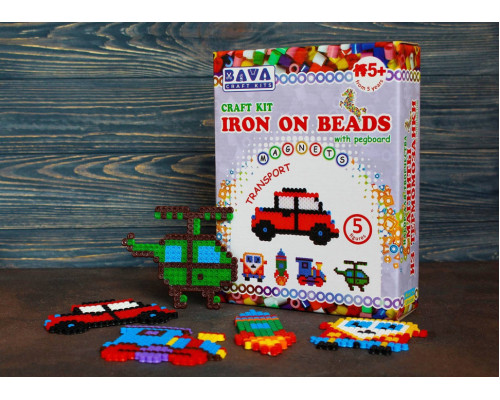 Магніти з термомозаїки "Транспорт" (TM-009) набір для творчості