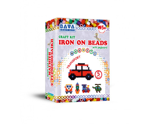 Магніти з термомозаїки "Транспорт" (TM-009) набір для творчості