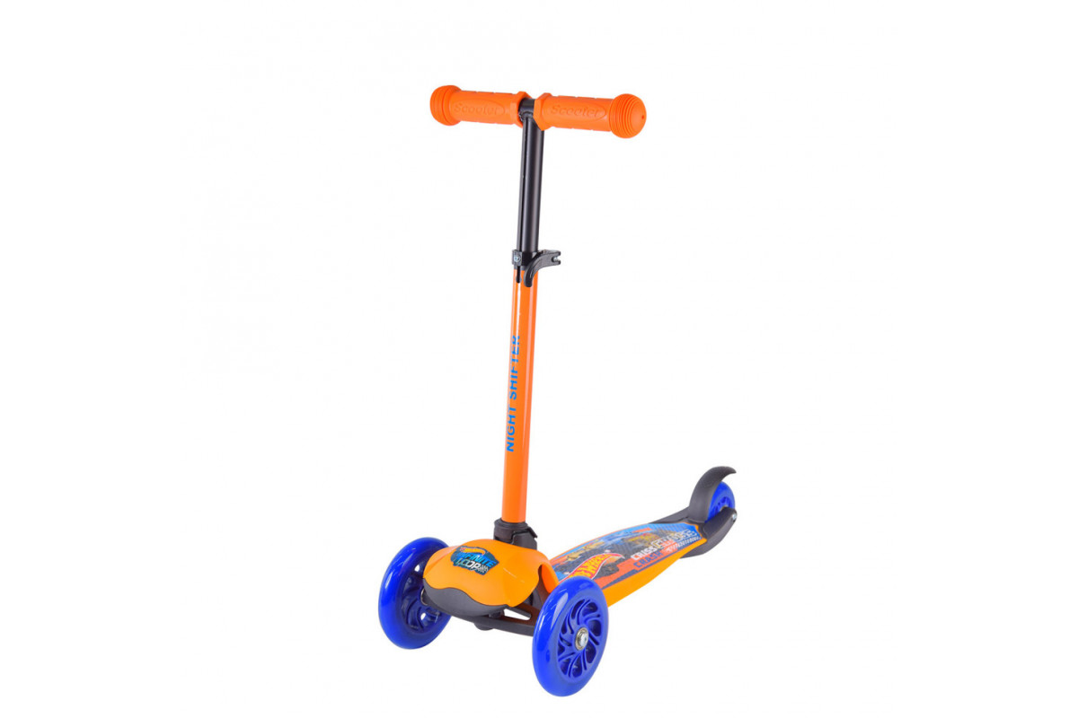 Дитячий самокат Hot Wheels Bambi LS2212 з рюкзачком 17х20 см