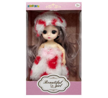 Детская игровая кукла 1361-6 шарнирная, размер 15 см