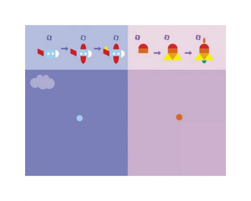 Обучающая книга "Обучалочка: Собери картинку с наклеек. Уровень 4" АРТ 19604U укр