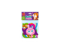 Пазлы макси с игрой Малыш Сможет «Лесные звери» Vladi Toys VT1722-22 Укр