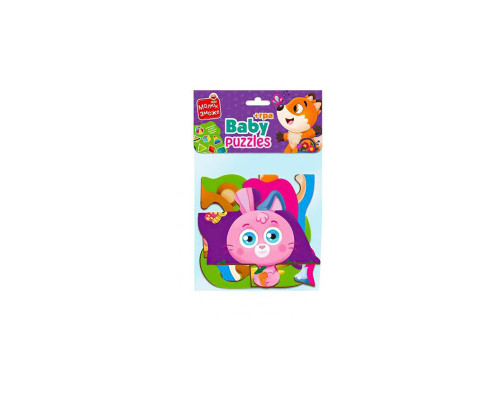 Пазлы макси с игрой Малыш Сможет «Лесные звери» Vladi Toys VT1722-22 Укр