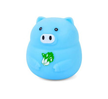 Детская игрушка-антистресс "Свинка" MS 3950(Blue) с мукой, 8 см