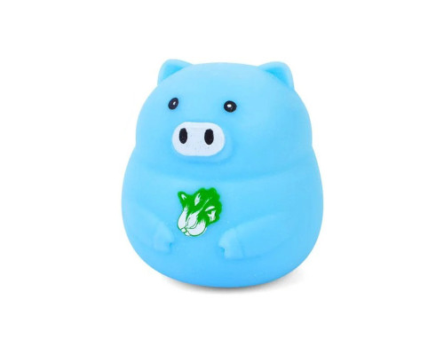 Дитяча іграшка-антистрес "Свинка" MS 3950(Blue) з борошном, 8 см
