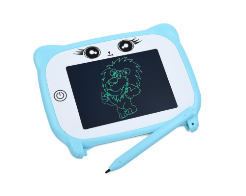 Дитячий розвиваючий LCD планшет для малювання KS666-1(Blue) 4,4 дюйми, на батарейці