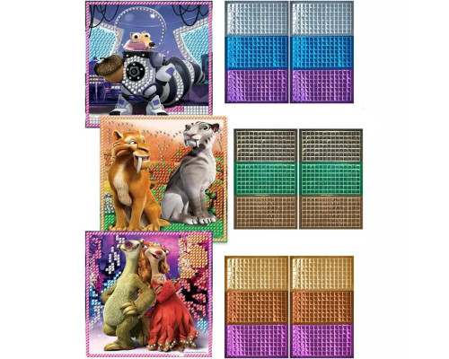 Детская мозаика "Ледниковый период" 3 в 1 KP-002