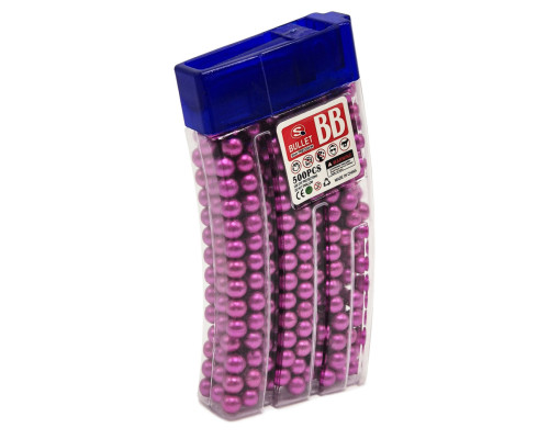 Пульки для детского оружия TD2023133(Violet) пластик 6 мм, 500 шт