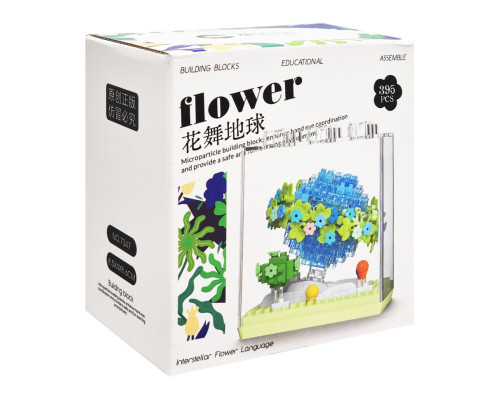 Дитячий Конструктор Flower Language 7347 у колбі, 395 деталей