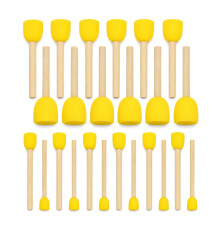 Набір спонжів для декорування та малювання Sponge-24, 1,2 см, 1,5 см, 2,5 см, 3 см, 24 шт