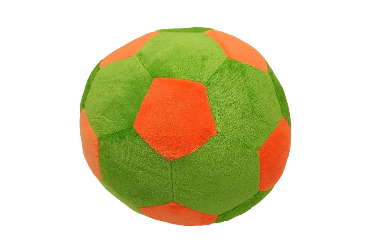 Дитяча м'яка іграшка М'яч футбольний МС 180402-01(Green-Orange) Дитяча м'яка іграшка М'яч футбольний МС 180402-01(Green-Orange)