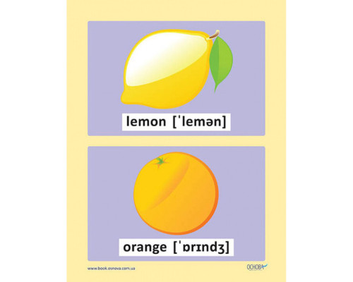 Демонстрационные флэш-карочки Английский язык ЗПП051 двусторонние