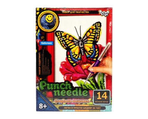 Набір для творчості "Punch Needle: Метелик" PN-01-08 килимова вишивка