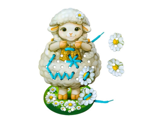 Деревянная шнуровка "Овечка" Ubumblebees (ПСД131) PSD131