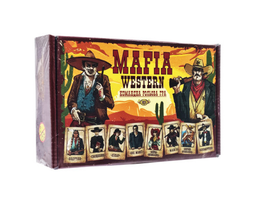 Командна рольова гра "MAFIA WESTERN" MKZ0815, 24 картки