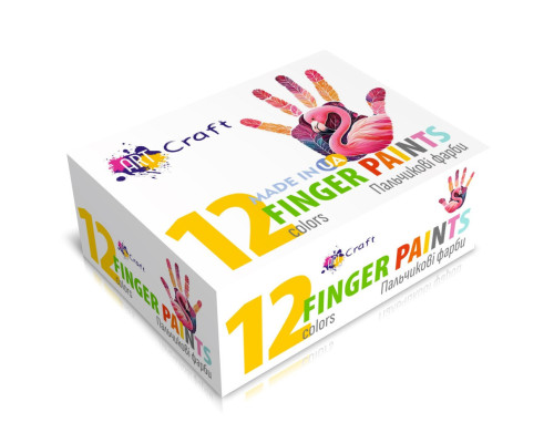 Набор пальчиковых красок 5025-AC 12 цветов по 20 мл