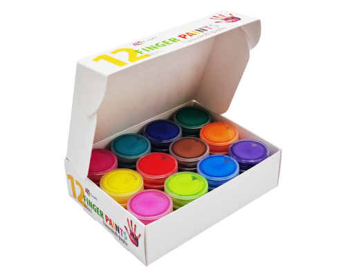 Набор пальчиковых красок 5025-AC 12 цветов по 20 мл