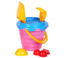 Іграшка "Набір пісочний А" ТехноК 0489TXK 2 пасочки Рожевий