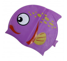 Шапочка для плавания детская Fish NE-SW-390-V, фиолетовая