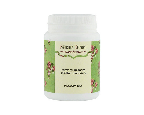 Лак-фініш для декупажу FDDMV-80, 80 мл, матовий