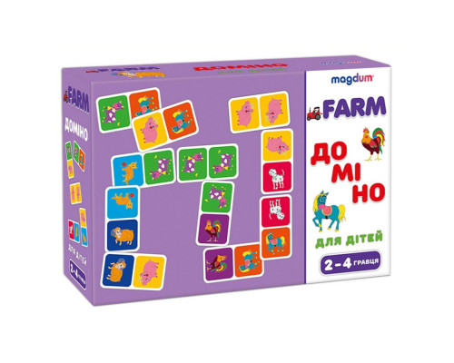 Детская развивающая игра Домино «Животные» ME5032-22, 28 карточек