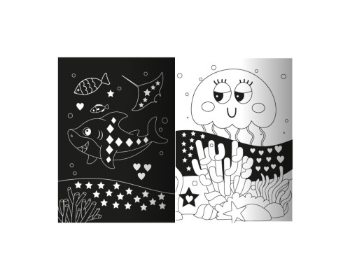 Дитяча книжечка з неоновими стікерами "Морське королівство" РМ-69-02