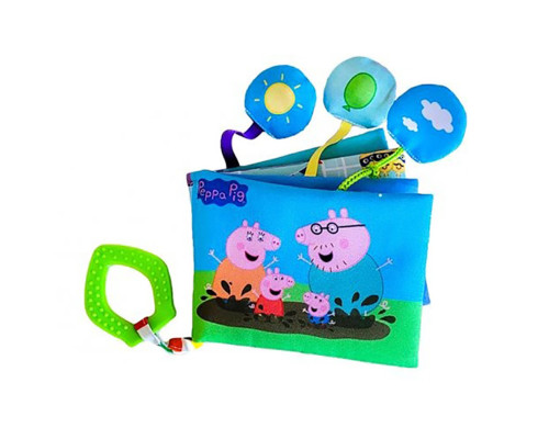 М'яка книжечка "Свинка Пеппа" МС 080602-04 з прорізувачем