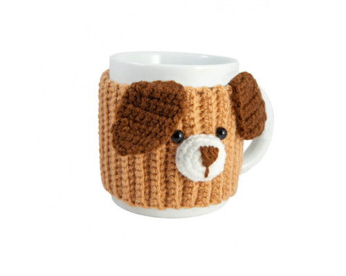 Детский набор для вязания крючком аксессуара "Чехол для чашки" (ВК-008) BK-008 от 8ми лет