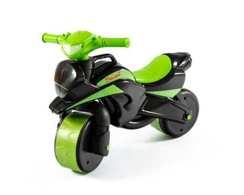 Мотобайк беговел Doloni Toys 0138/590 Черно-Зелёный