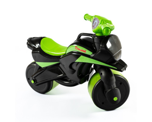 Мотобайк беговел Doloni Toys 0138/590 Черно-Зелёный