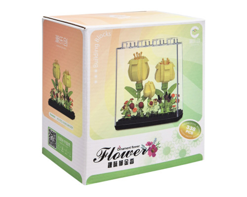 Дитячий Конструктор Ornament Flower 7375 у колбі, 338 деталей