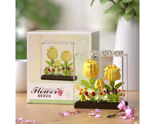 Дитячий Конструктор Ornament Flower 7375 у колбі, 338 деталей