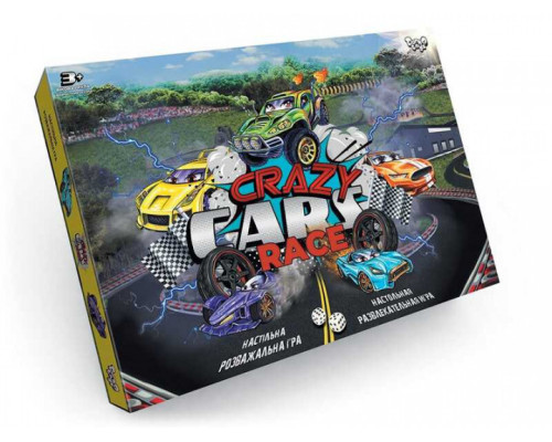 Детская настольная развлекательная игра "Crazy Cars Race" DTG94R от 3х лет