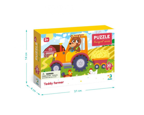 Дитячий пазл "Ведмедик-тракторист" DoDo 300371, 30 ел.