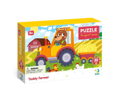 Дитячий пазл "Ведмедик-тракторист" DoDo 300371, 30 ел.