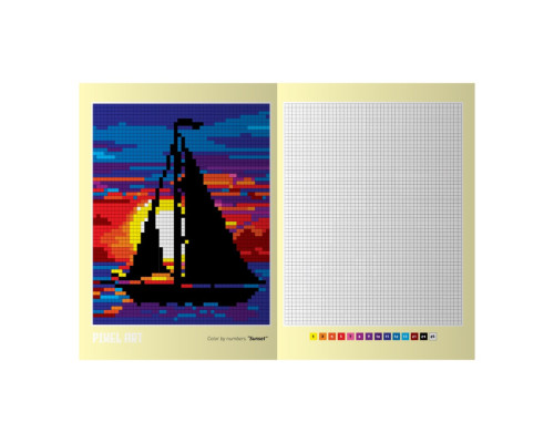 Дитяча книжка для малювання "PIXEL ART №1" РМ-85-1