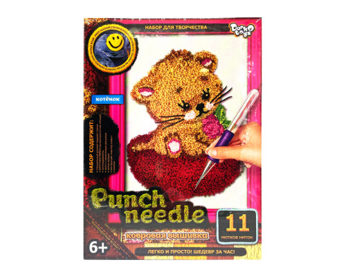 Набір для творчості "Punch Needle: Кошеня" PN-01-02 килимова вишивка