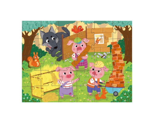 Дитячий пазл "Троє поросят" 300695, 30 елементів