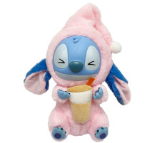 Дитяча м'яка іграшка-брелок "Стіч з ковпаком" STITCH(Pink) 26 см