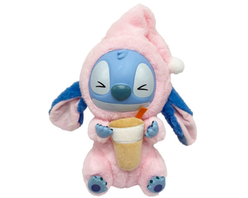 Дитяча м'яка іграшка-брелок "Стіч з ковпаком" STITCH(Pink) 26 см