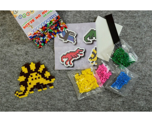 Магніти з термомозаїки "Динозаври" (TM-011) набір для творчості