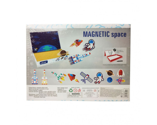 Деревянная игрушка Пазлы MD 2815 магнитные Космос