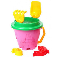 Іграшка "Набір Замок" ТехноК 2278TXK для ігор з піском Рожевий