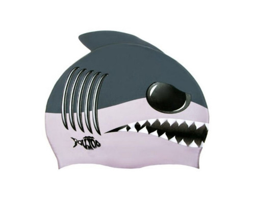 Шапочка для плавания детская Shark NE-DL-C12 серая