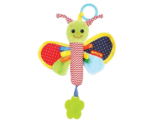 Погремушка-палочка Ферма "Бабочка" МС 010302-01