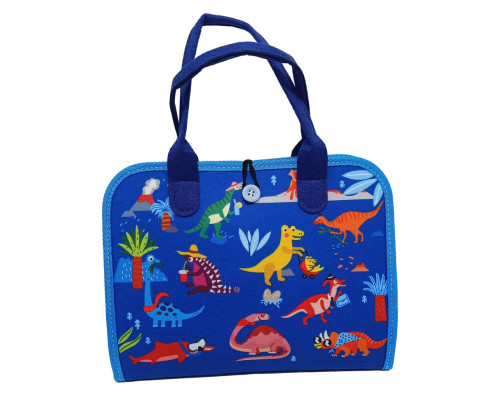 Дитяча розвивальна сумочка-логіка XX45285-3 тактильні, розвивальні вправи, з фетру