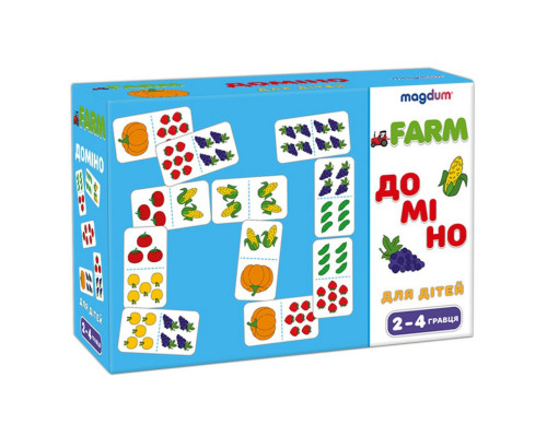 Детская развивающая игра Домино «Фрукты-овощи» ME5032-23, 28 карточек