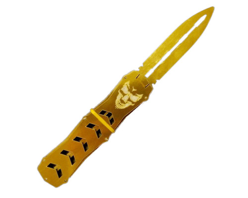 Деревянный сувенирный нож «ВЫКИДУХА» СТРЕЛА ST-GOLD (Золотой)